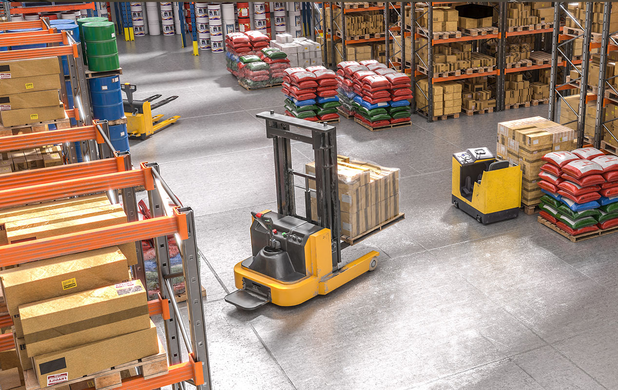 Indoor asset tracking solution is being used to monitor the assets of a warehouse.
